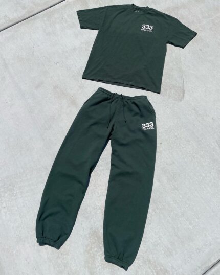 Half Evil 333 T-shirt/Sweatpant set Green