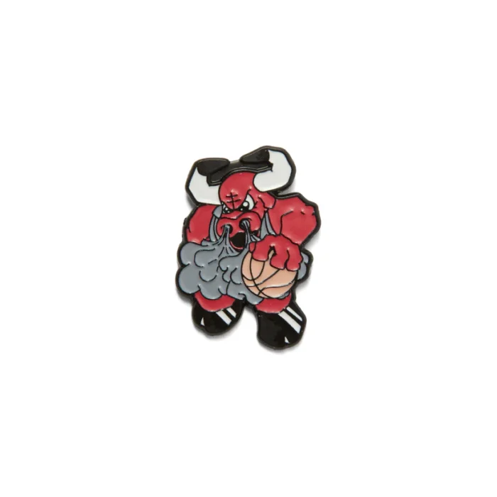 HALF EVIL BULLS CARTOON PIN