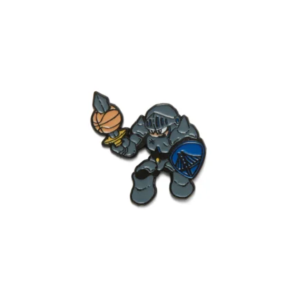 HALF EVIL WARRIORS CARTOON PIN