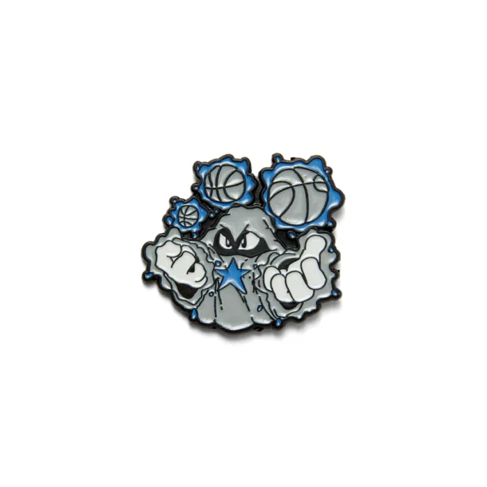 HALF EVIL MAGIC CARTOON PIN