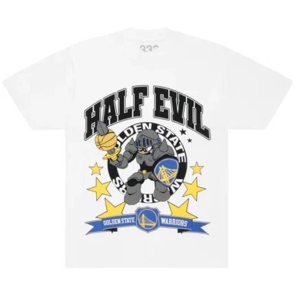 HALF EVIL GOLDEN STATE CARTOON CHARACTER TEE