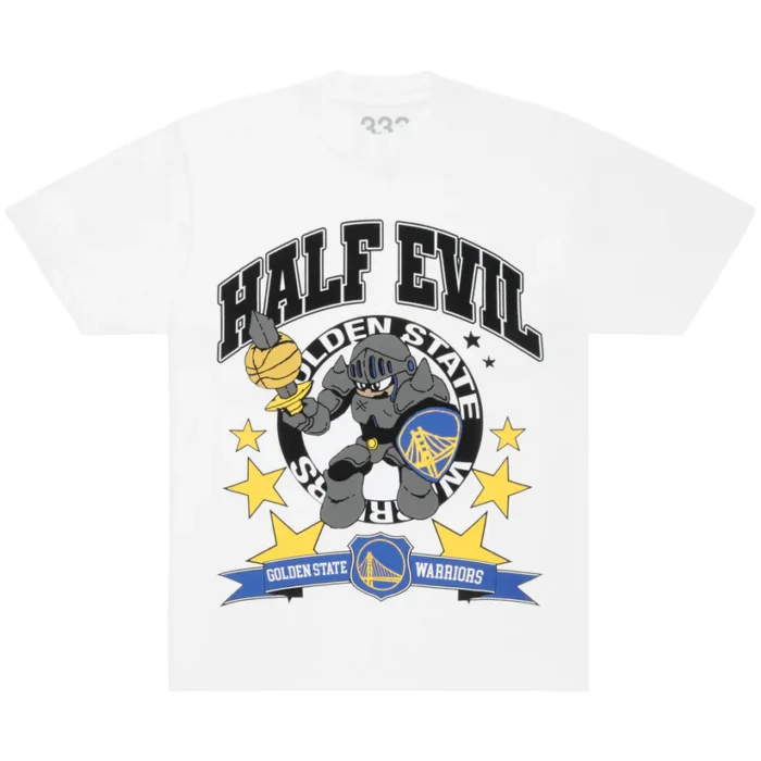 HALF EVIL GOLDEN STATE CARTOON CHARACTER TEE